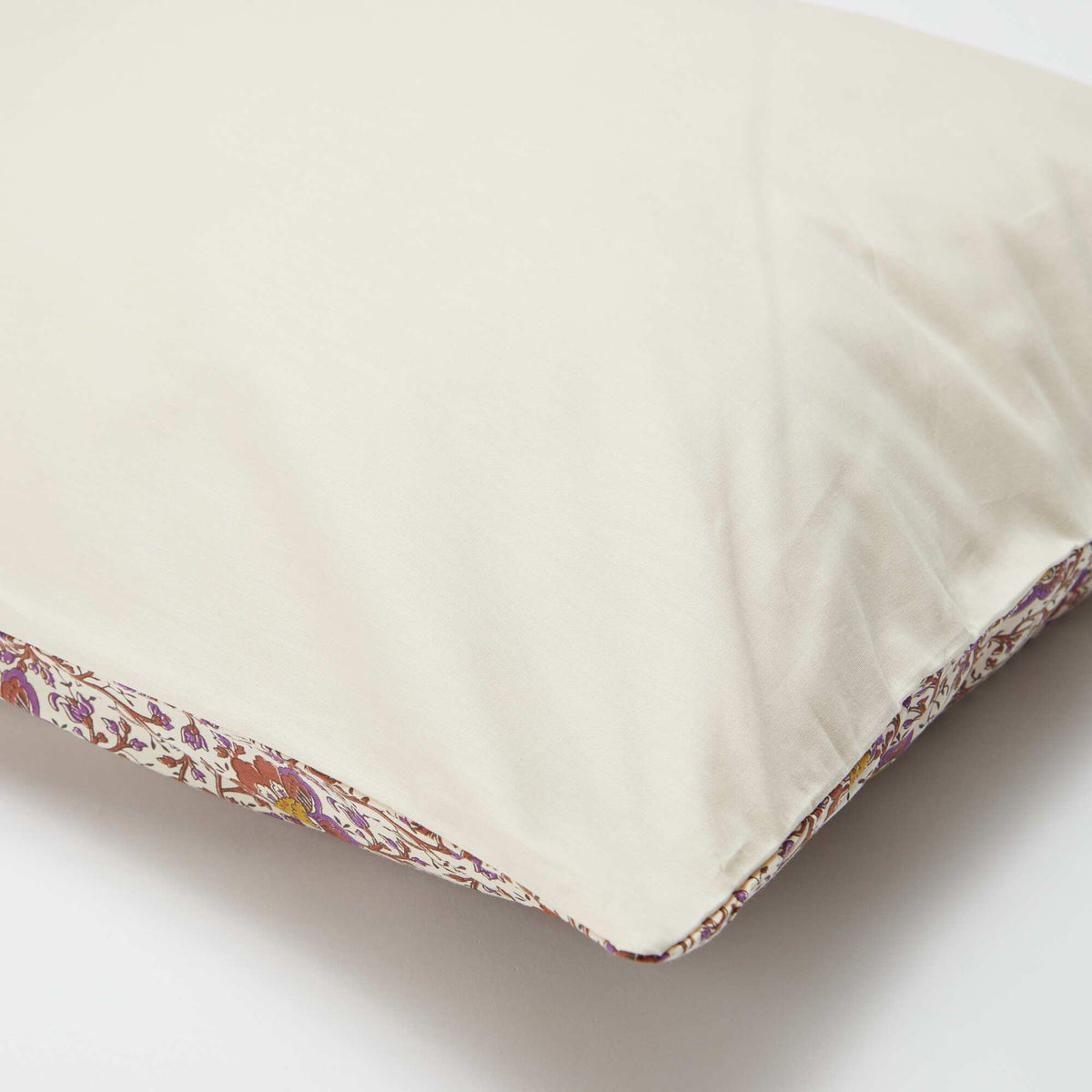 Parure de lit 1 personne 140 x 200cm en coton 57 fils - Kiabi Home BEIGE FLEURI