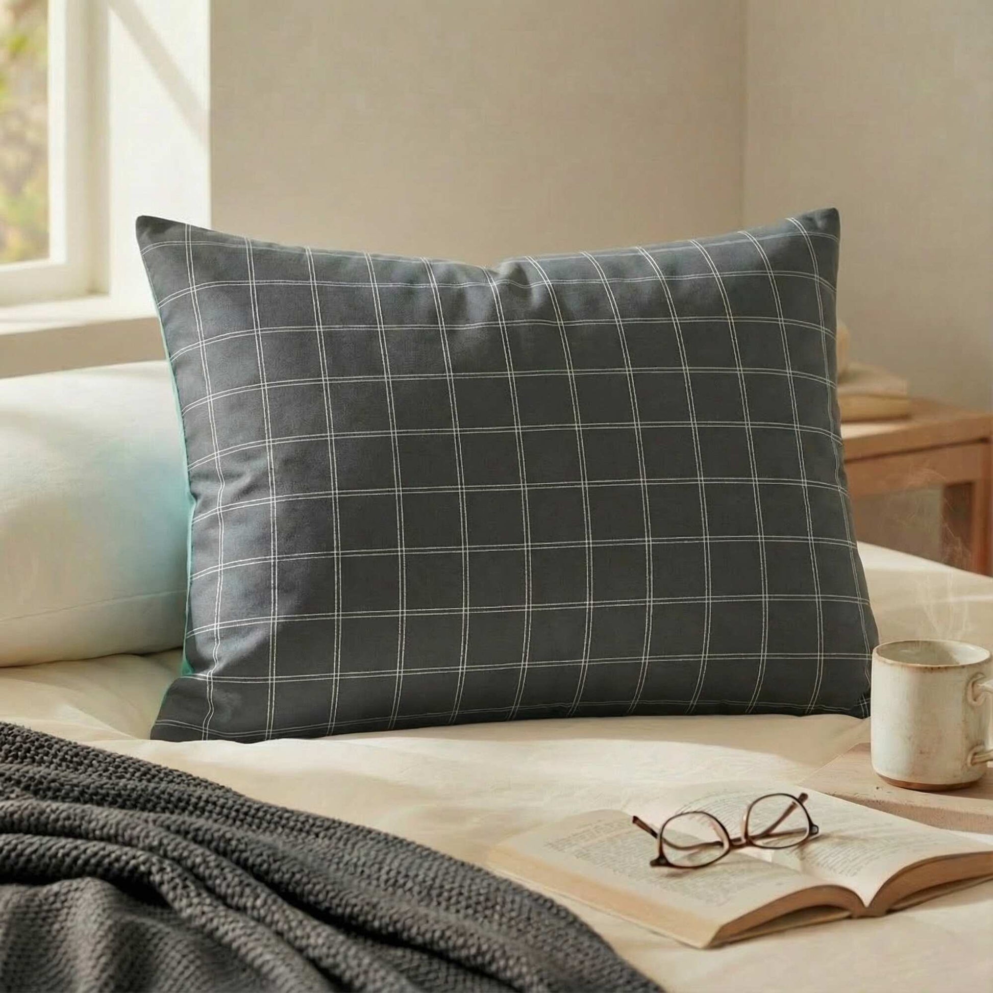 Taie d'oreiller unie 50 x 70 cm - Kiabi Home GRIS