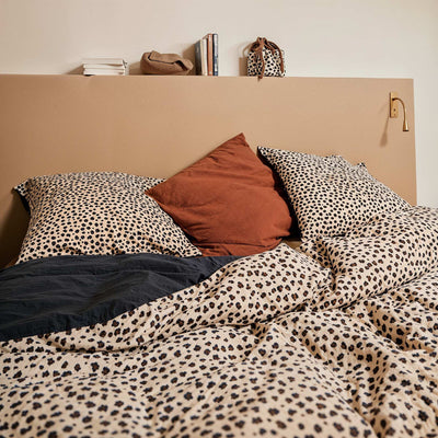 Parure de lit 2 personnes (240 x 220cm) en gaze de coton - Kiabi Home BEIGE/MARRON