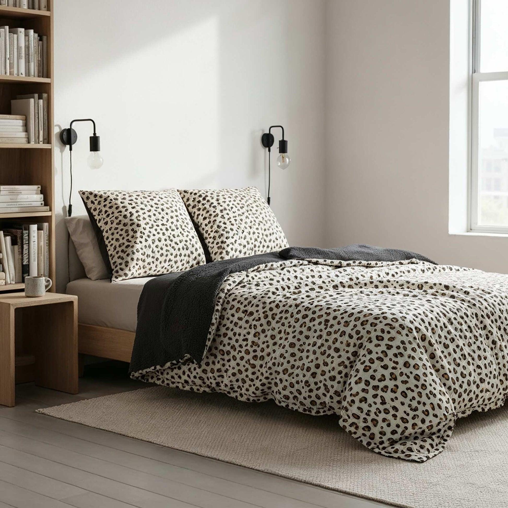 Parure de lit 2 personnes (240 x 220cm) en gaze de coton - Kiabi Home BEIGE/MARRON