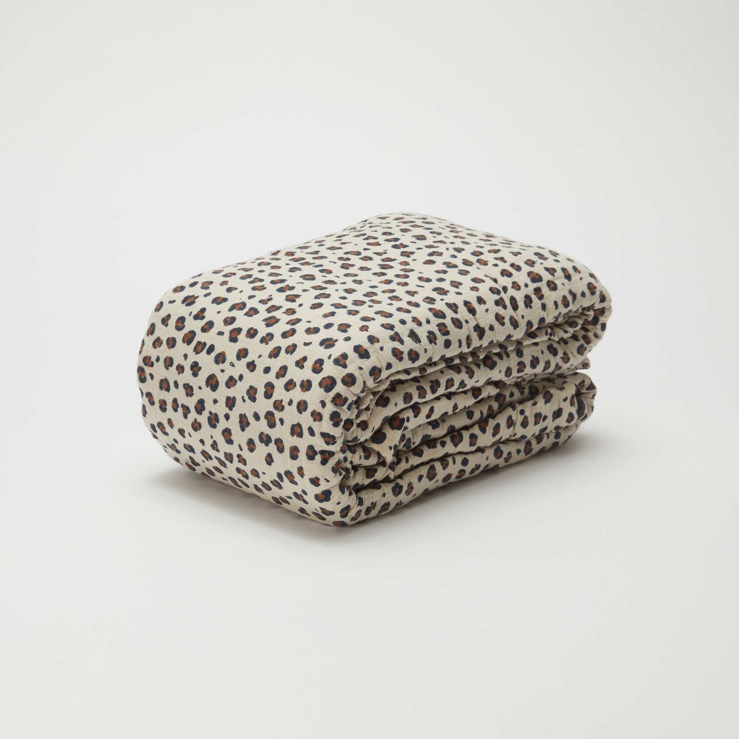 Parure de lit 2 personnes (240 x 220cm) en gaze de coton - Kiabi Home BEIGE/MARRON