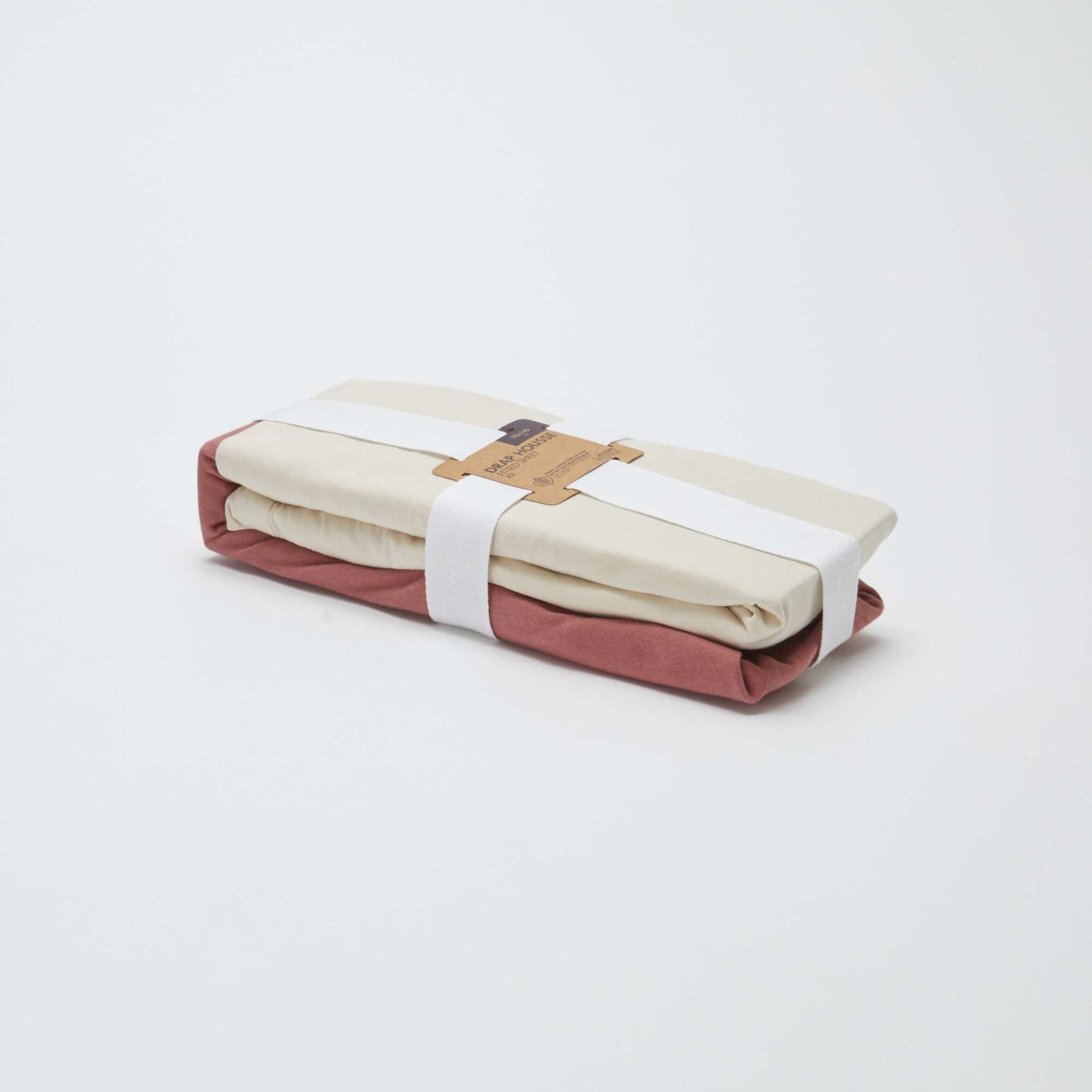 Lot de 2 draps housse bébé (70x140) en jersey - Kiabi Home ROSE