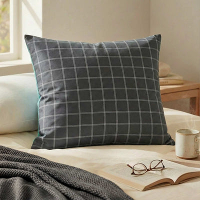 Taie d'oreiller imprimé 60 x 60 cm - Kiabi Home GRIS
