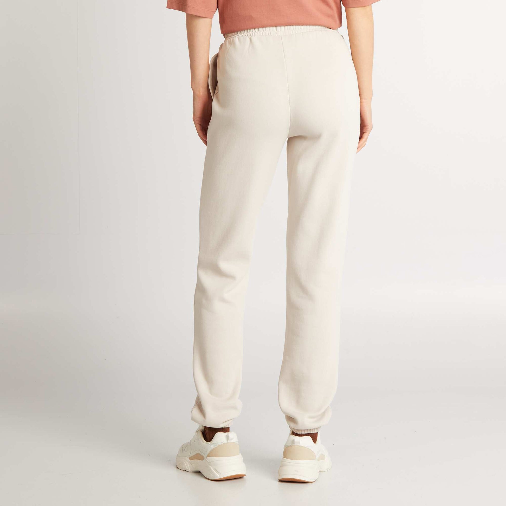 Pantalon de jogging basique en molleton BEIGE