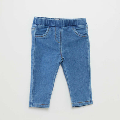 Jegging stretch en jean BLEU