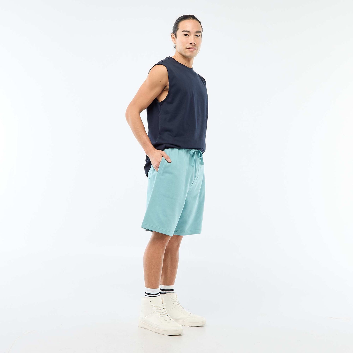 Débardeur en coton BLEU