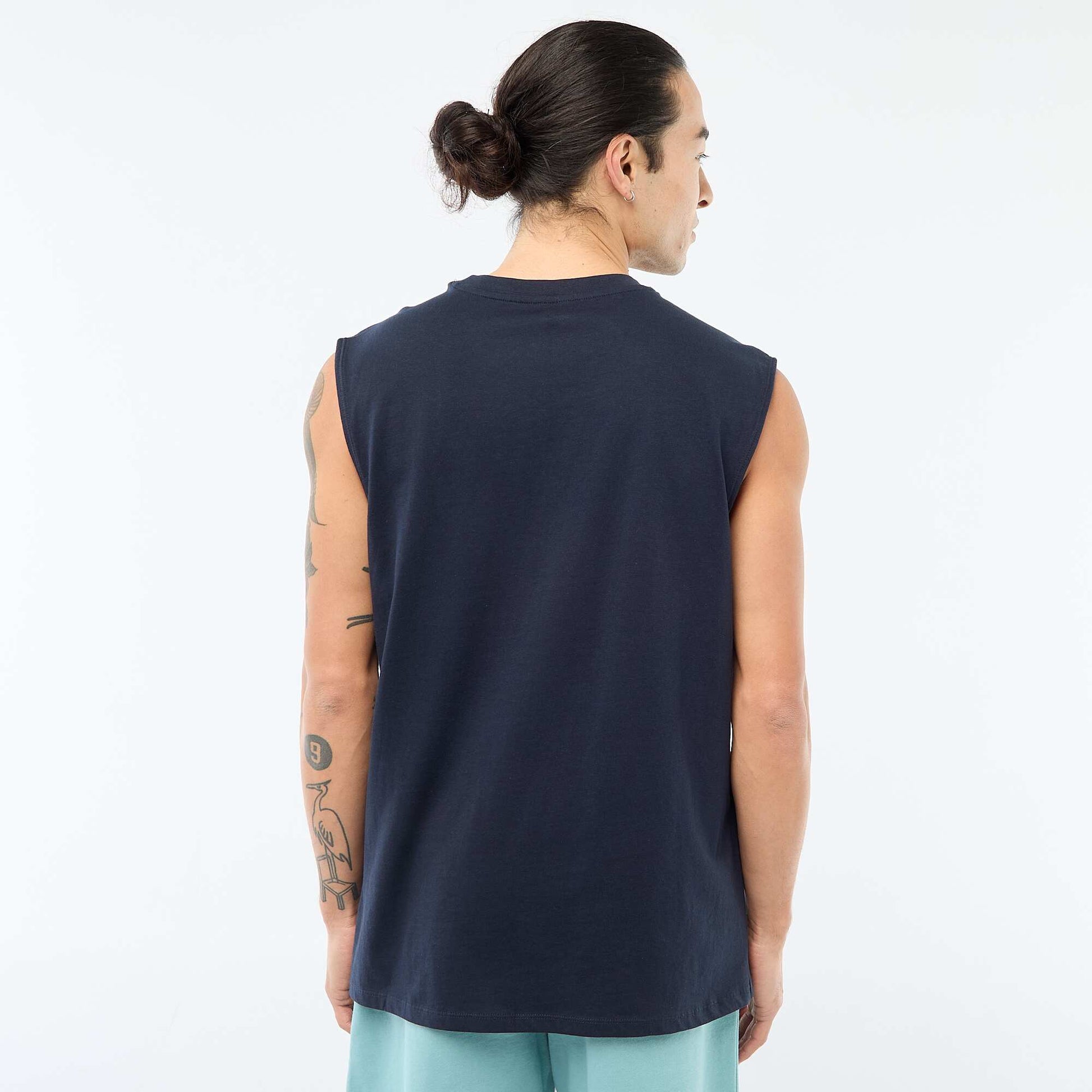 Débardeur en coton BLEU