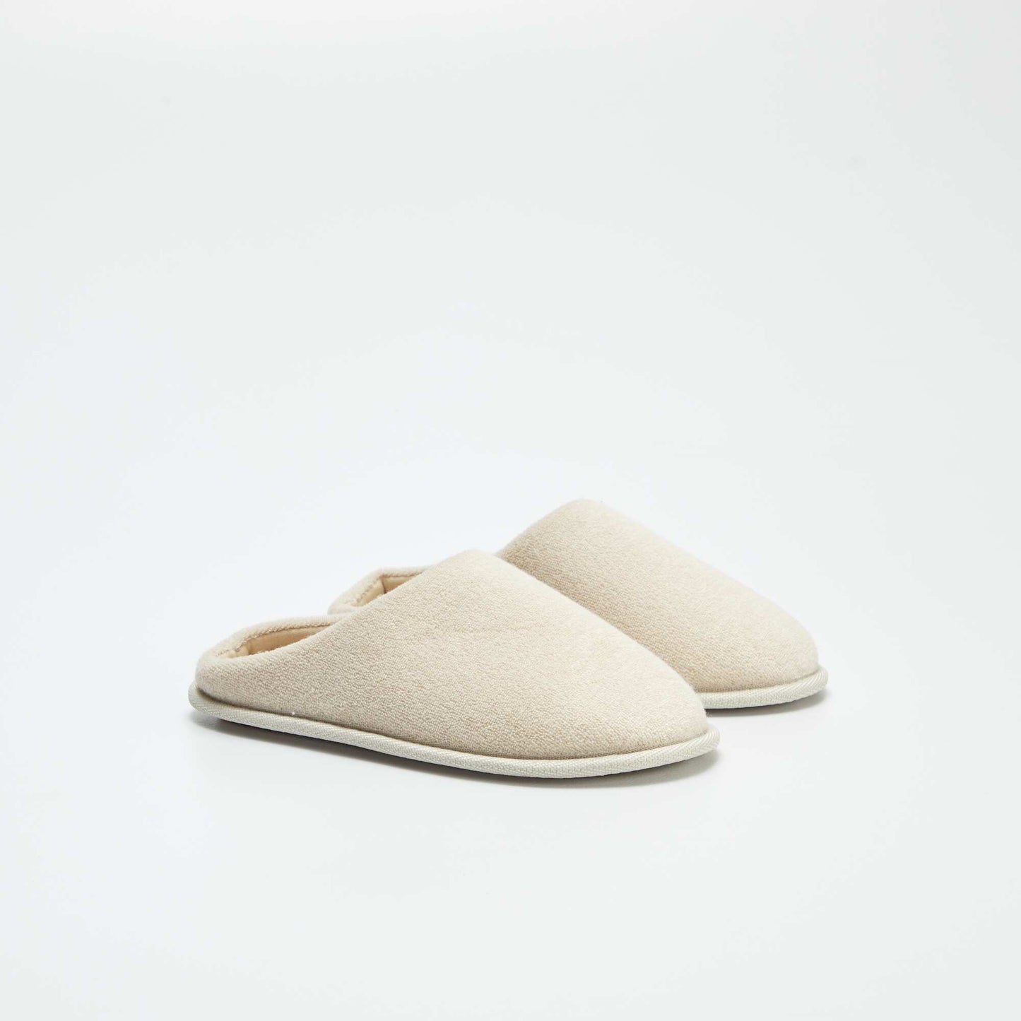 Chaussons mules unis BEIGE