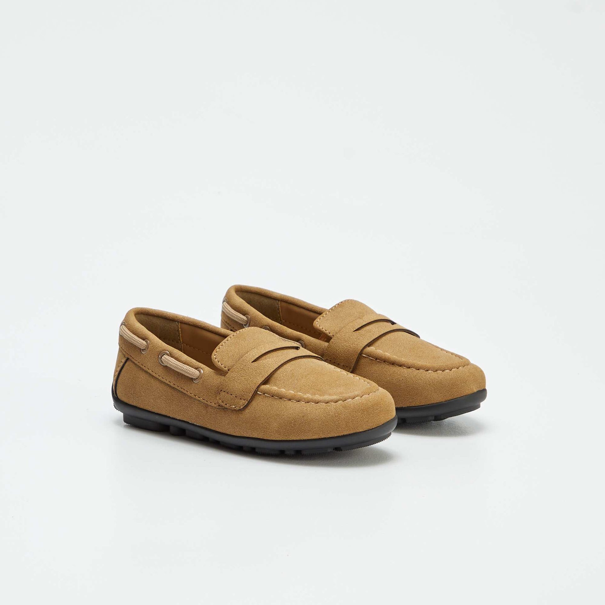 Mocassins bateaux unis MARRON