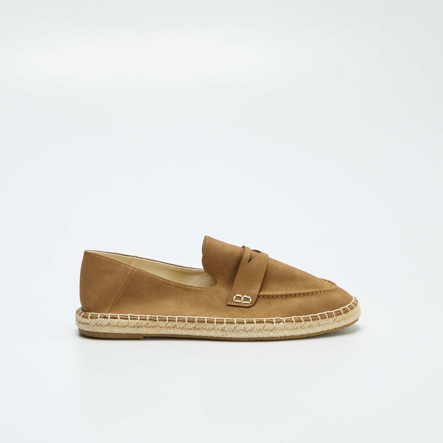 Espadrilles esprit mocassins MARRON