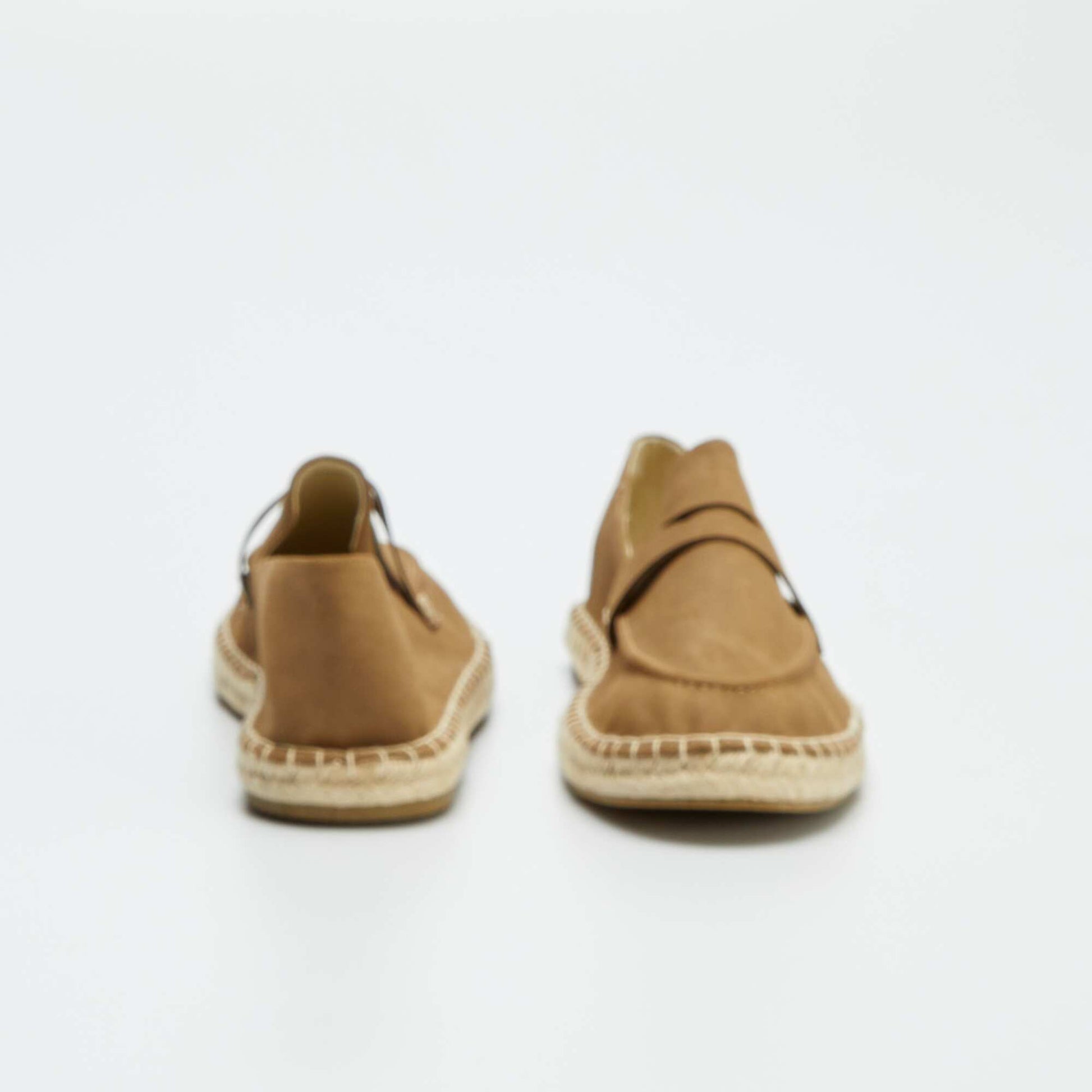 Espadrilles esprit mocassins MARRON
