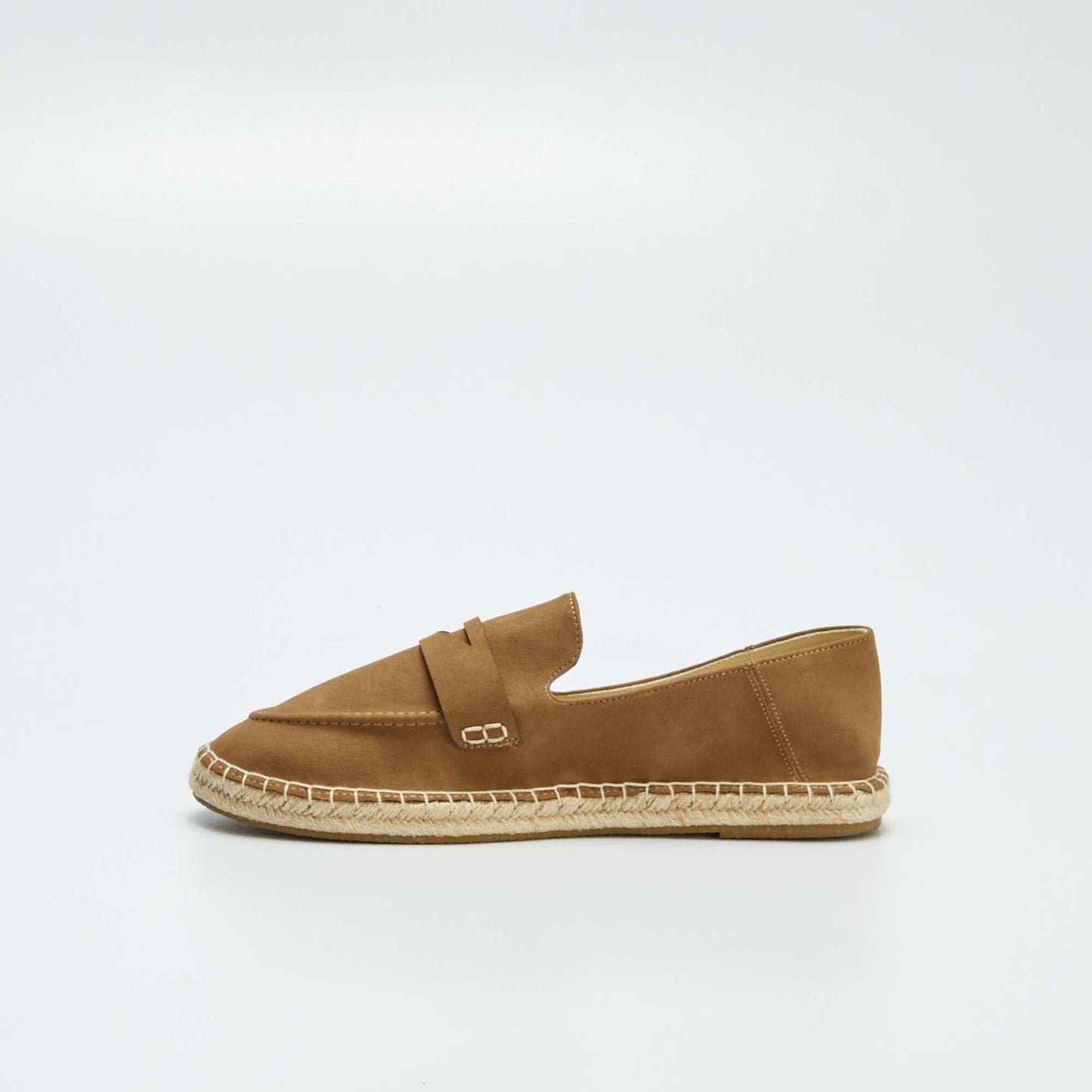 Espadrilles esprit mocassins MARRON