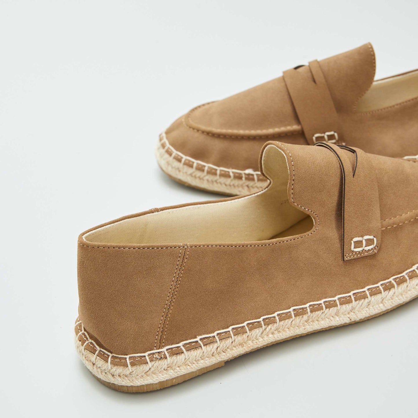Espadrilles esprit mocassins MARRON