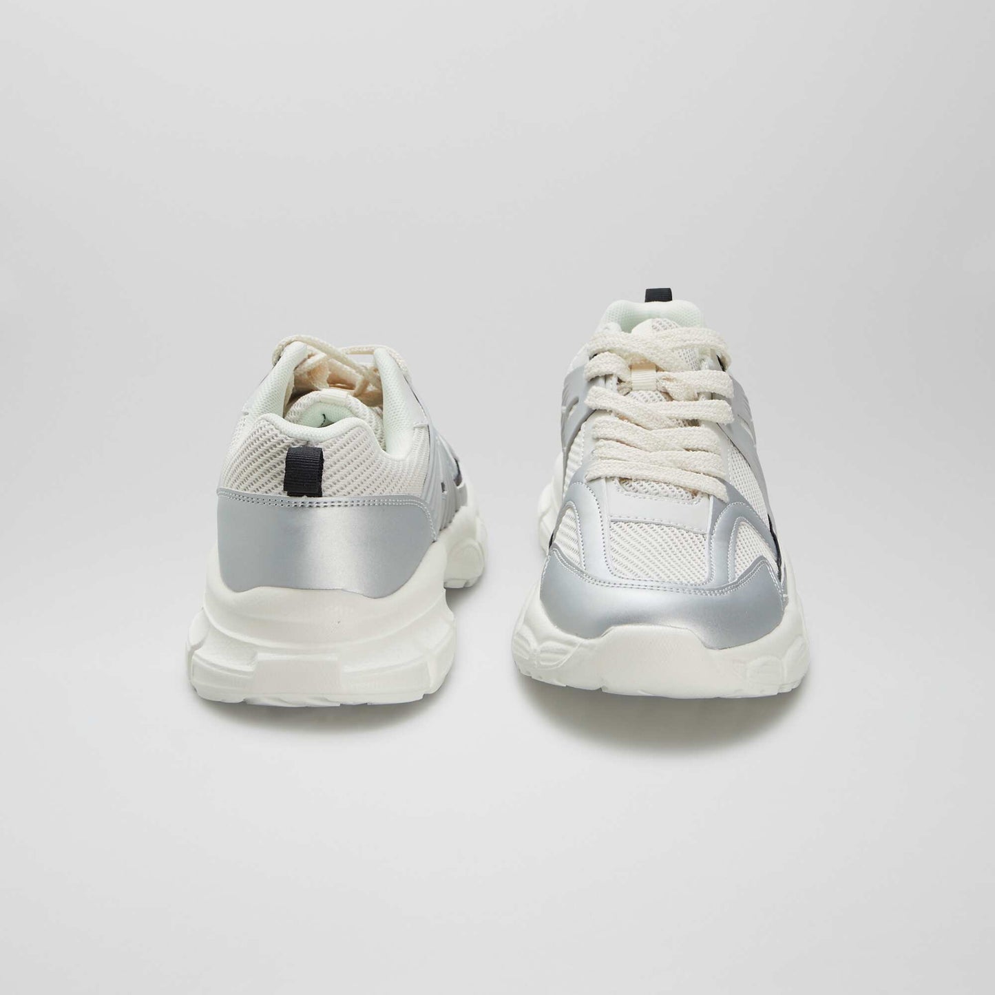 Baskets running semelles chunky BLANC