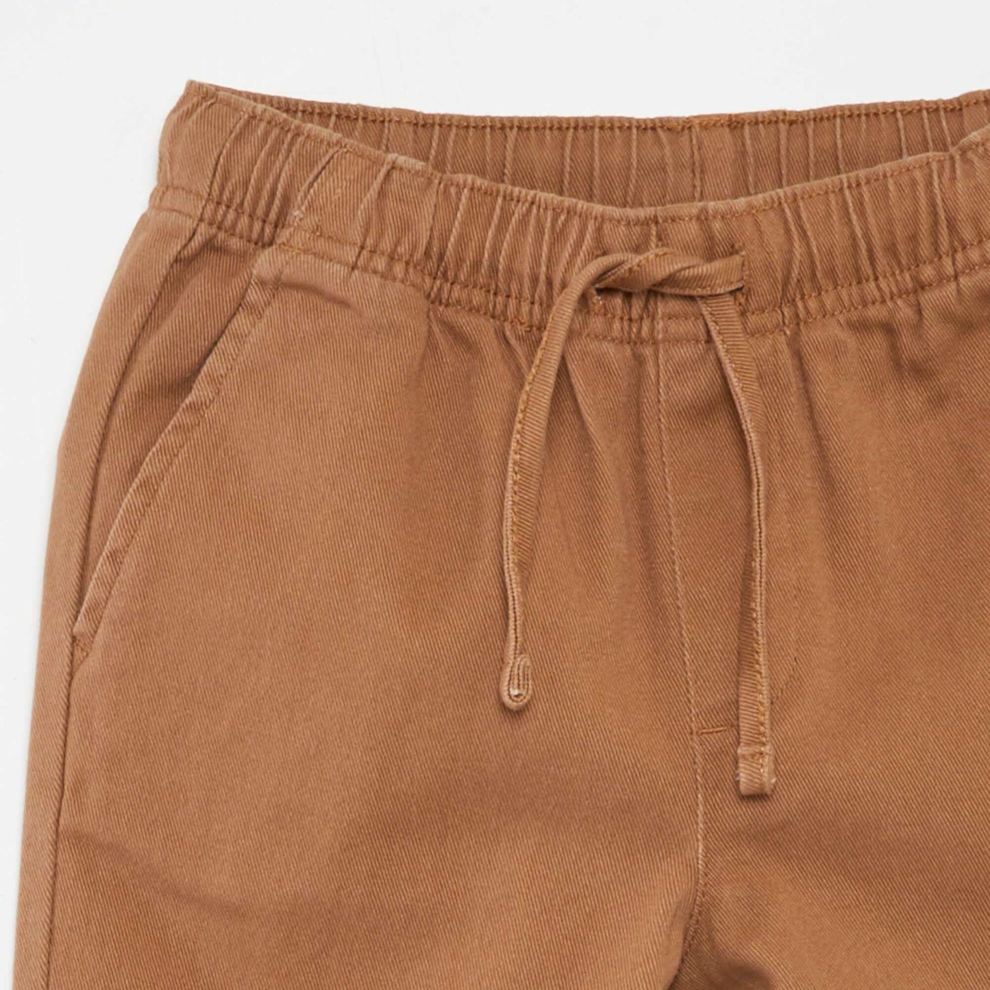 Pantalon regular uni MARRON