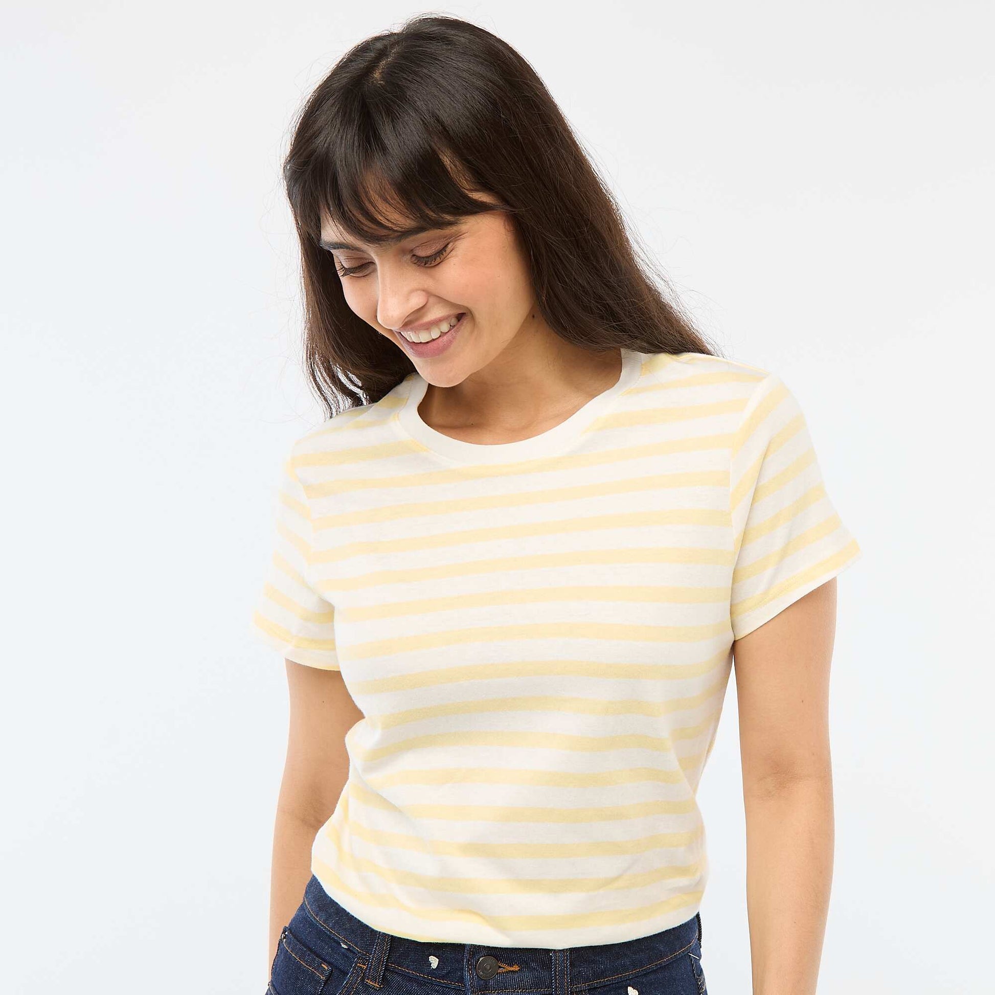 T-shirt imprimé JAUNE