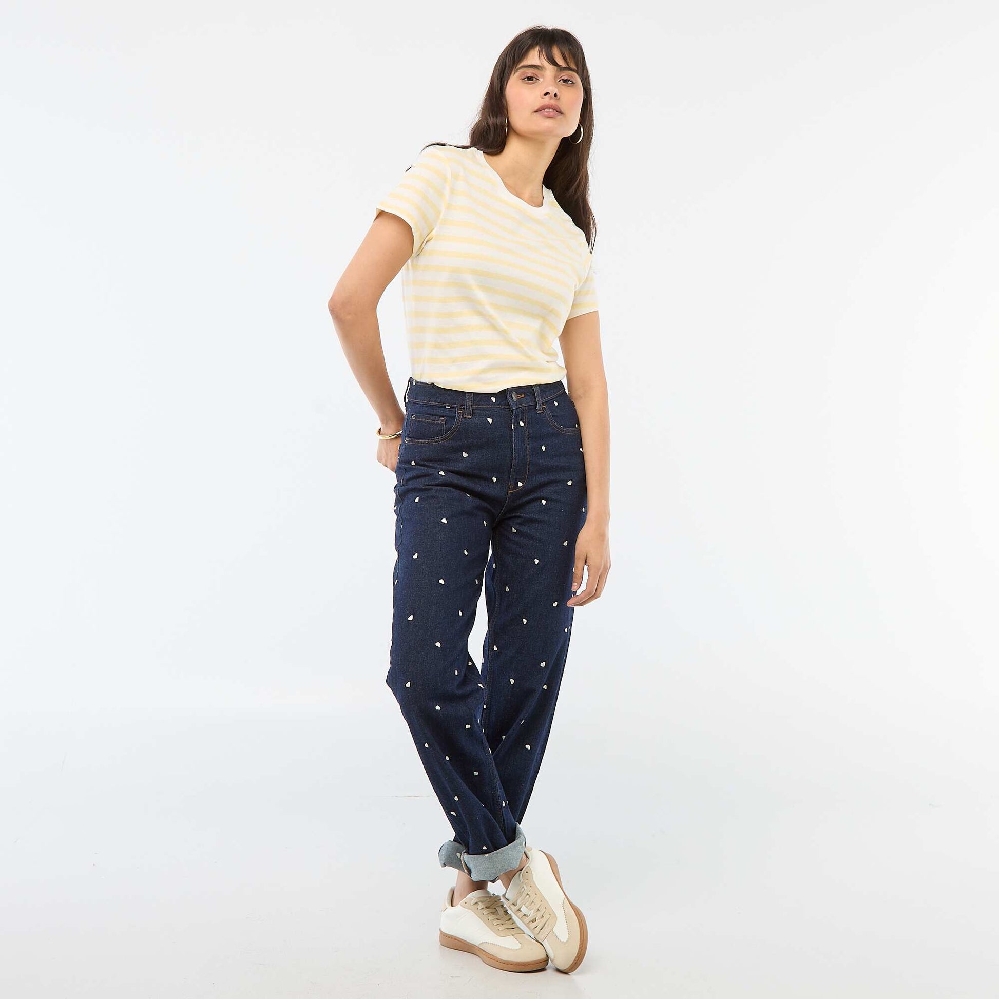 T-shirt imprimé JAUNE