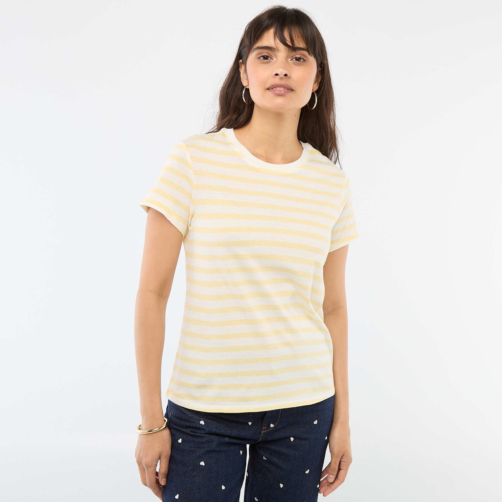 T-shirt imprimé JAUNE