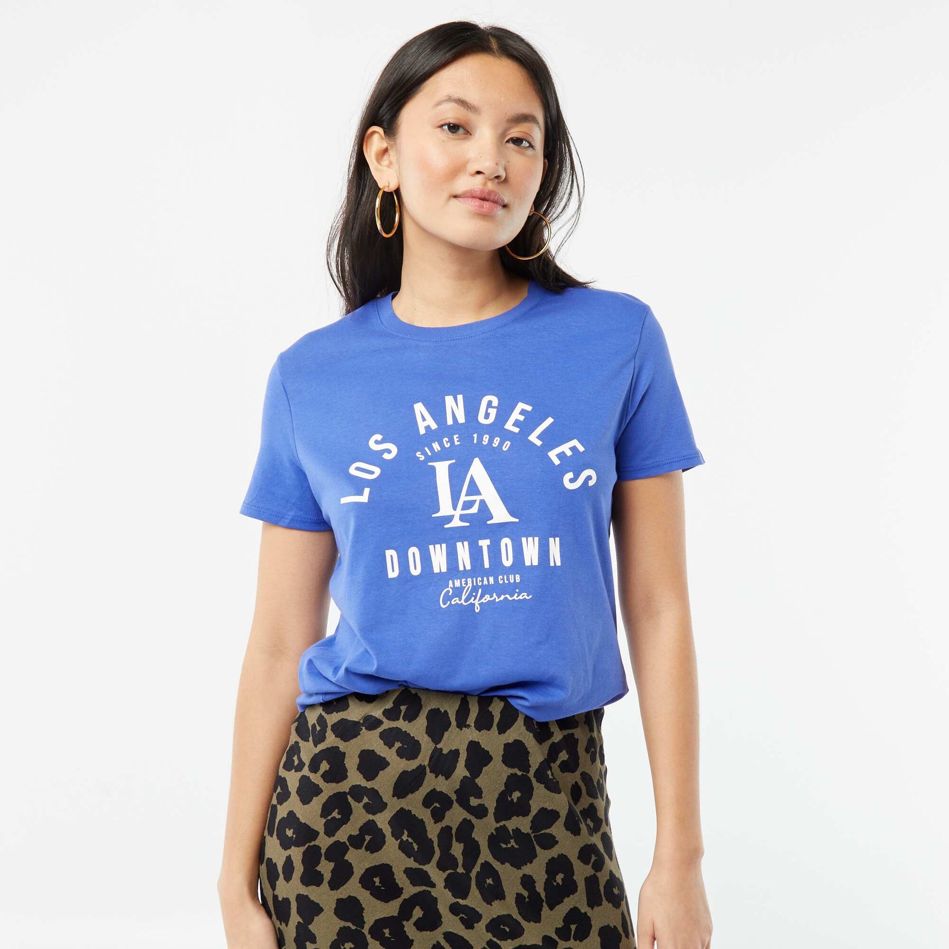 T-shirt imprimé BLEU