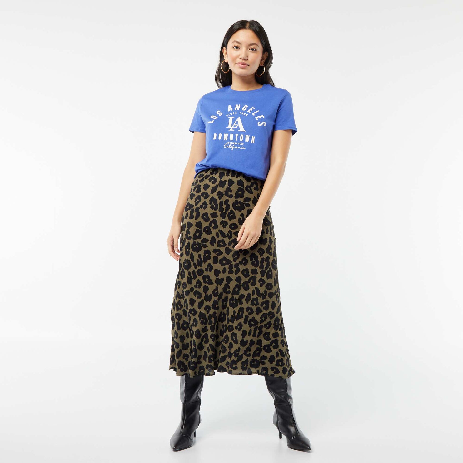 T-shirt imprimé BLEU