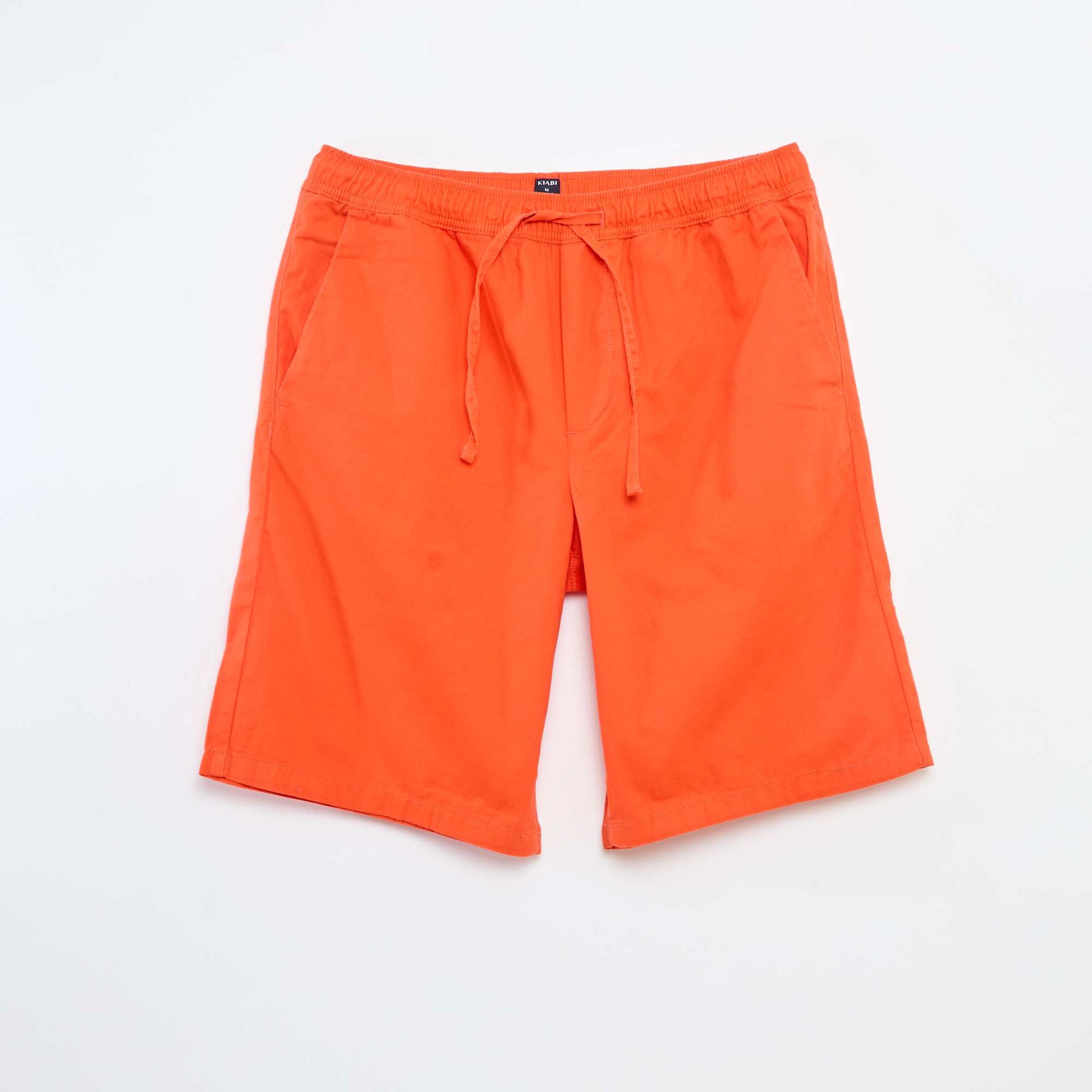 Bermuda en coton ORANGE