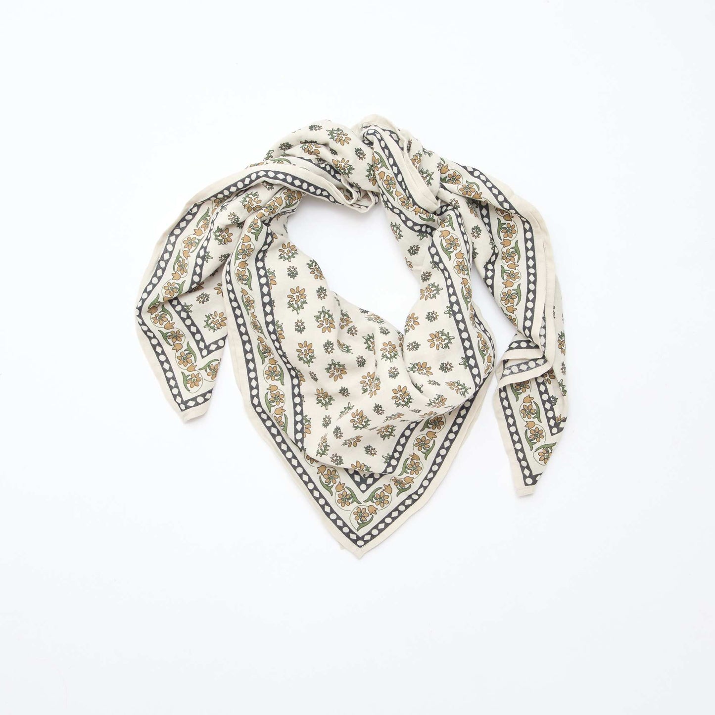 Large foulard imprimé GRIS
