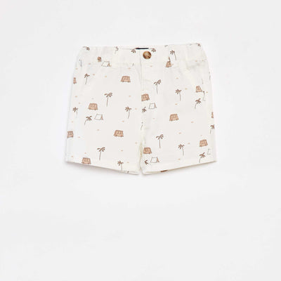 Short chino BLANC