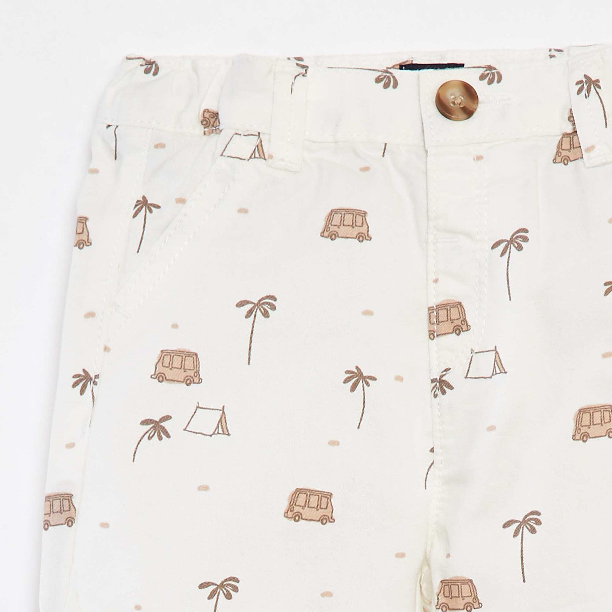 Short chino BLANC