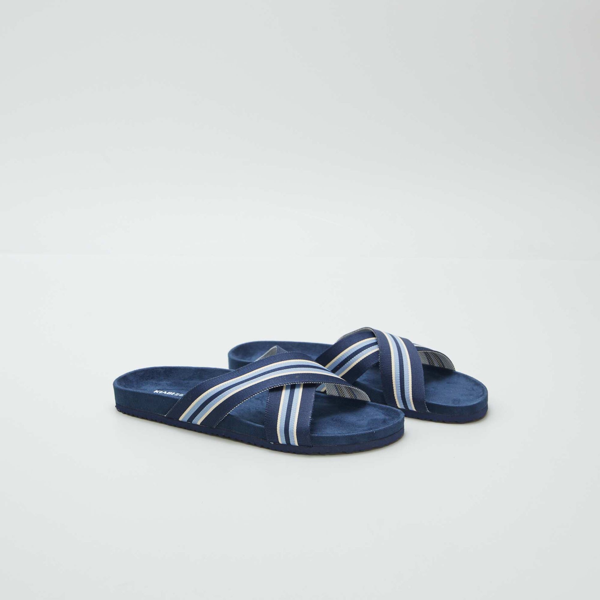 Mules avec brides croisées BLEU