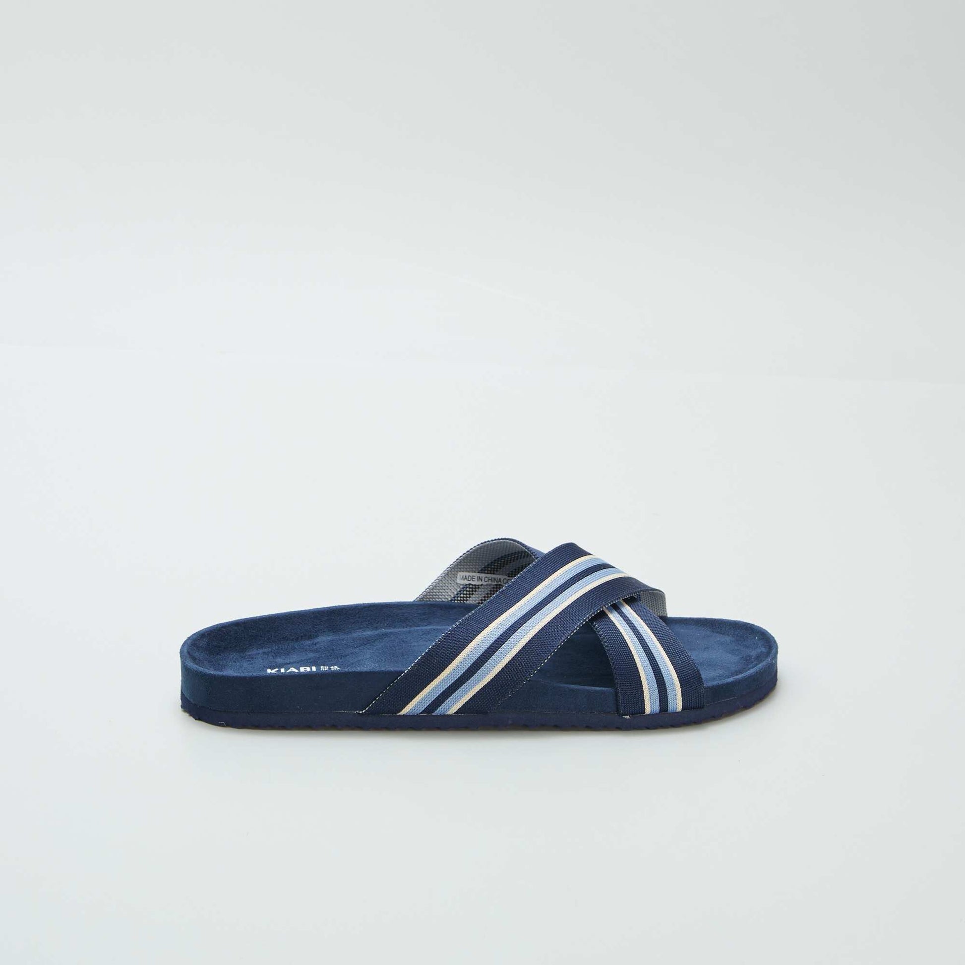 Mules avec brides croisées BLEU