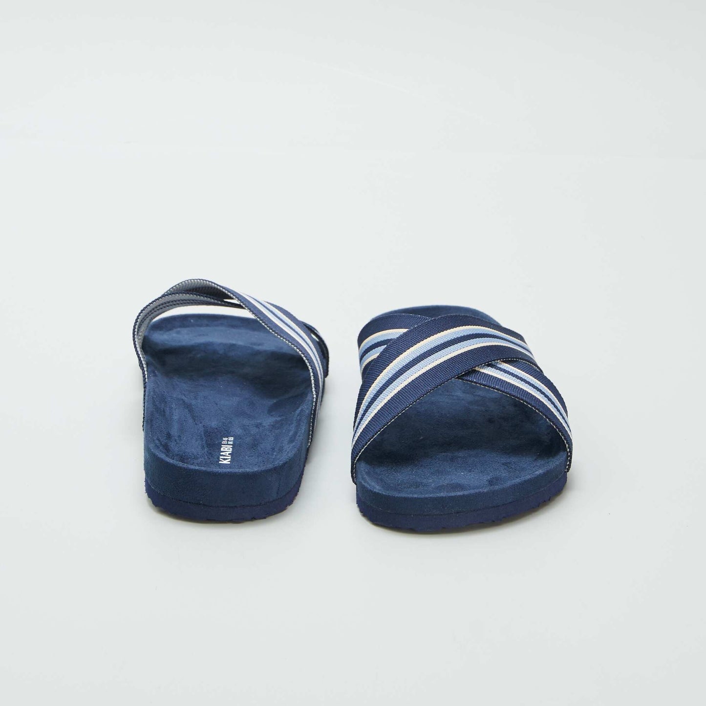 Mules avec brides croisées BLEU