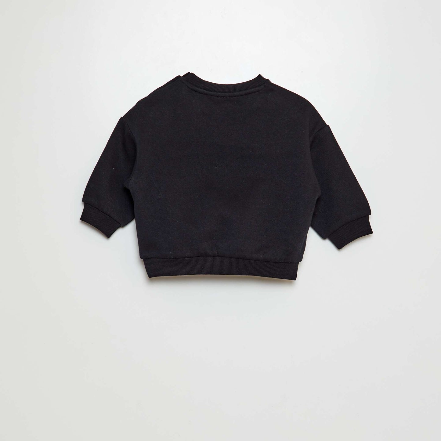 Sweat en molleton uni NOIR