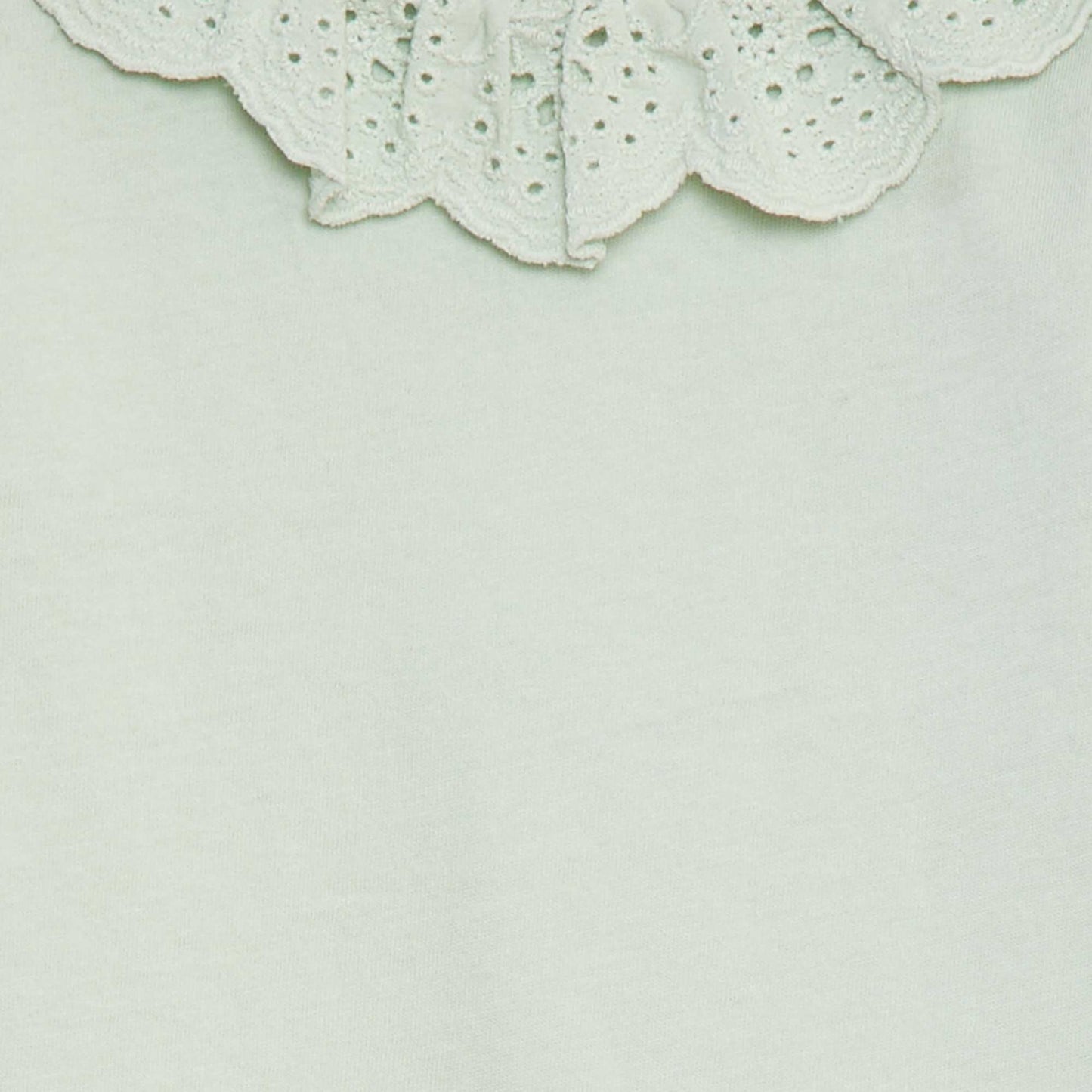 Body avec colerette en broderies anglaises VERT