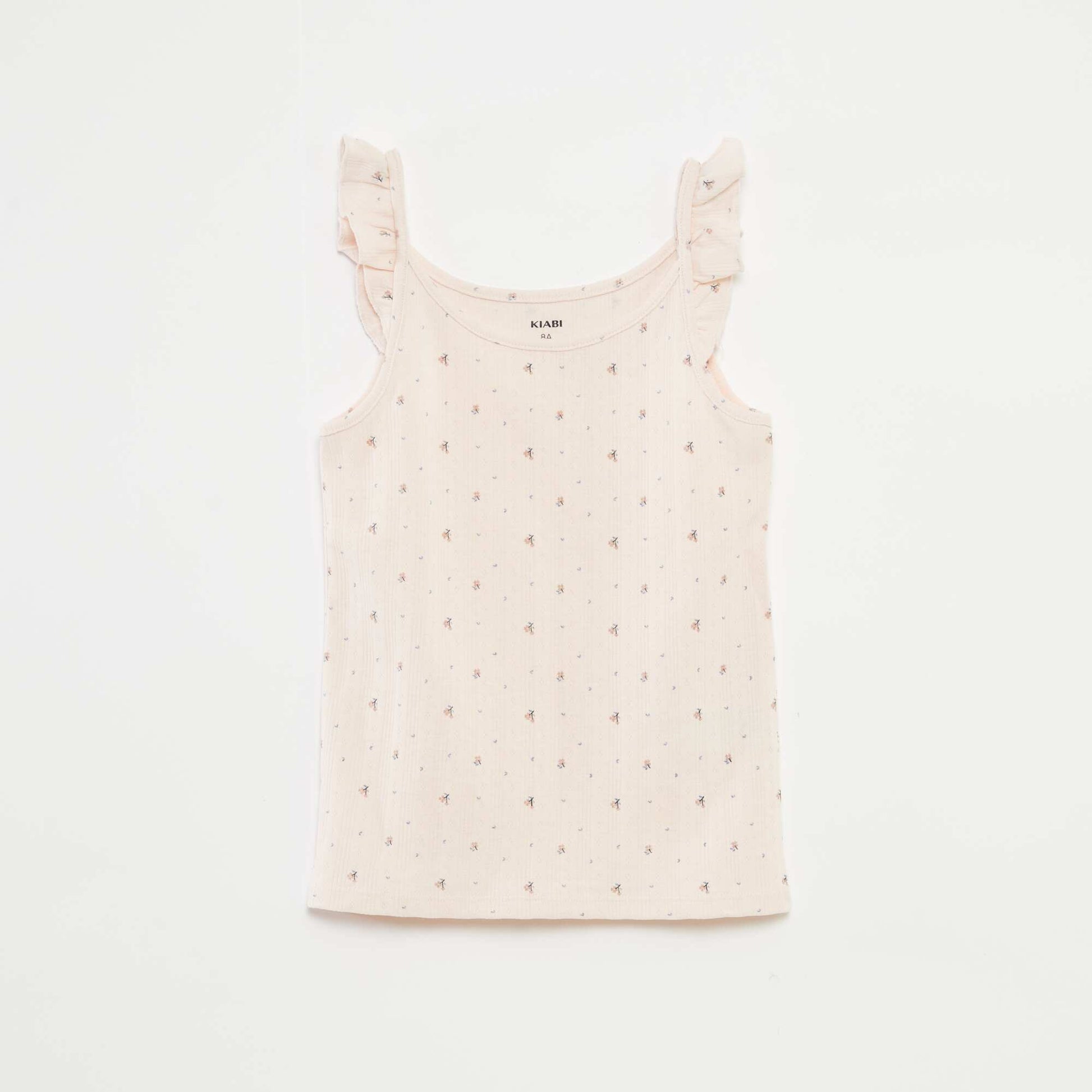 Pyjama court débardeur avec volants + short - 2 pièces ROSE