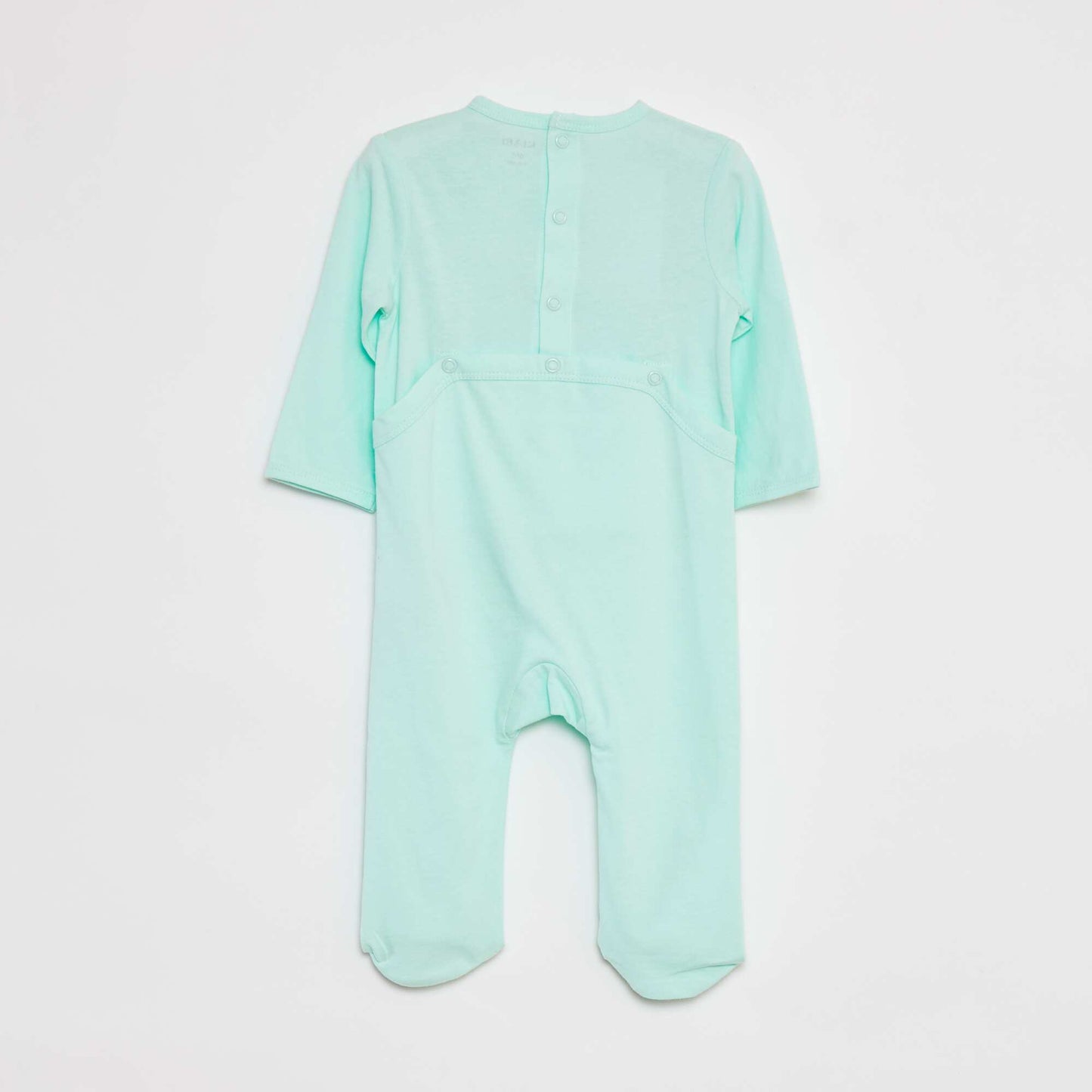 Pyjama dors bien léger avec pieds VERT