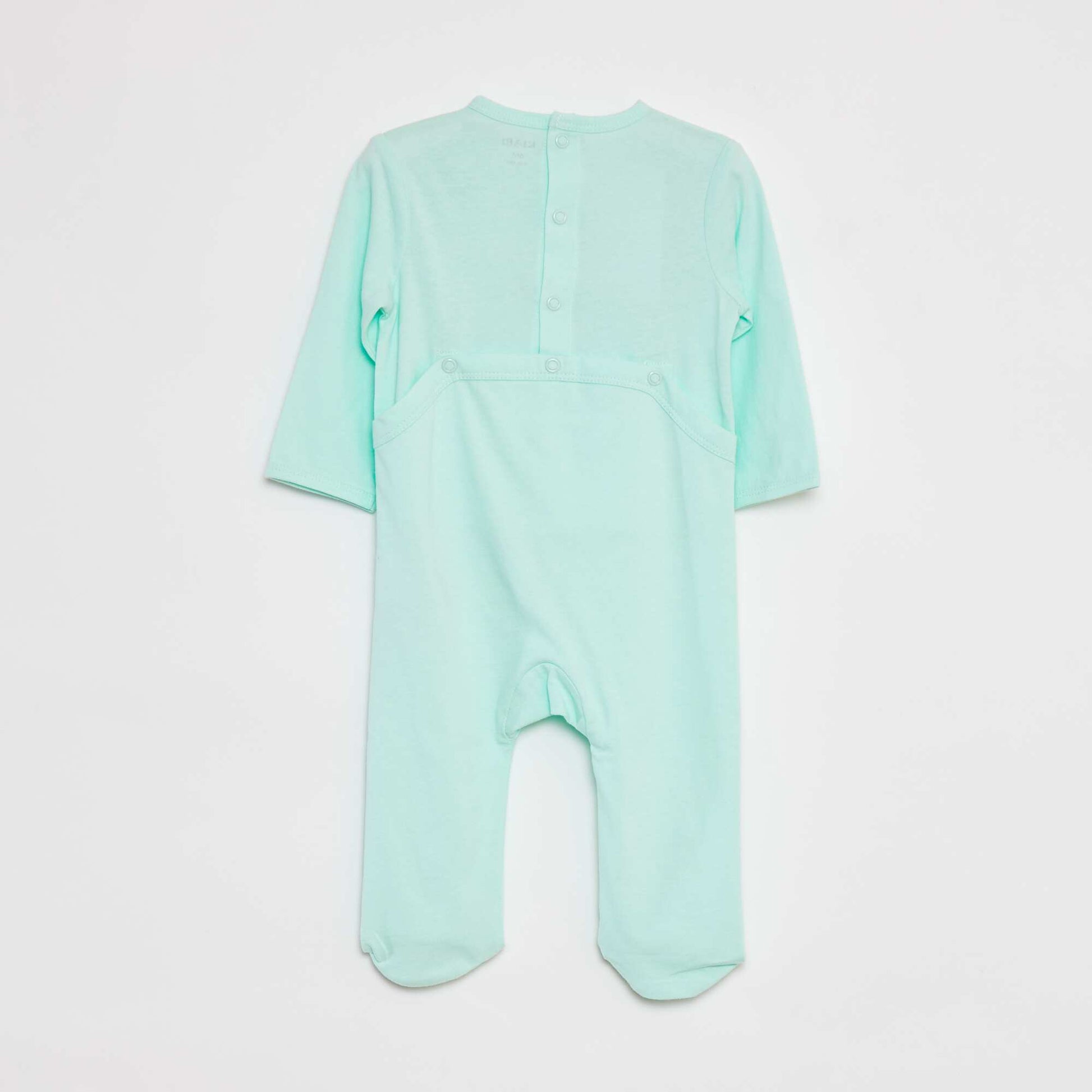 Pyjama dors bien léger avec pieds VERT