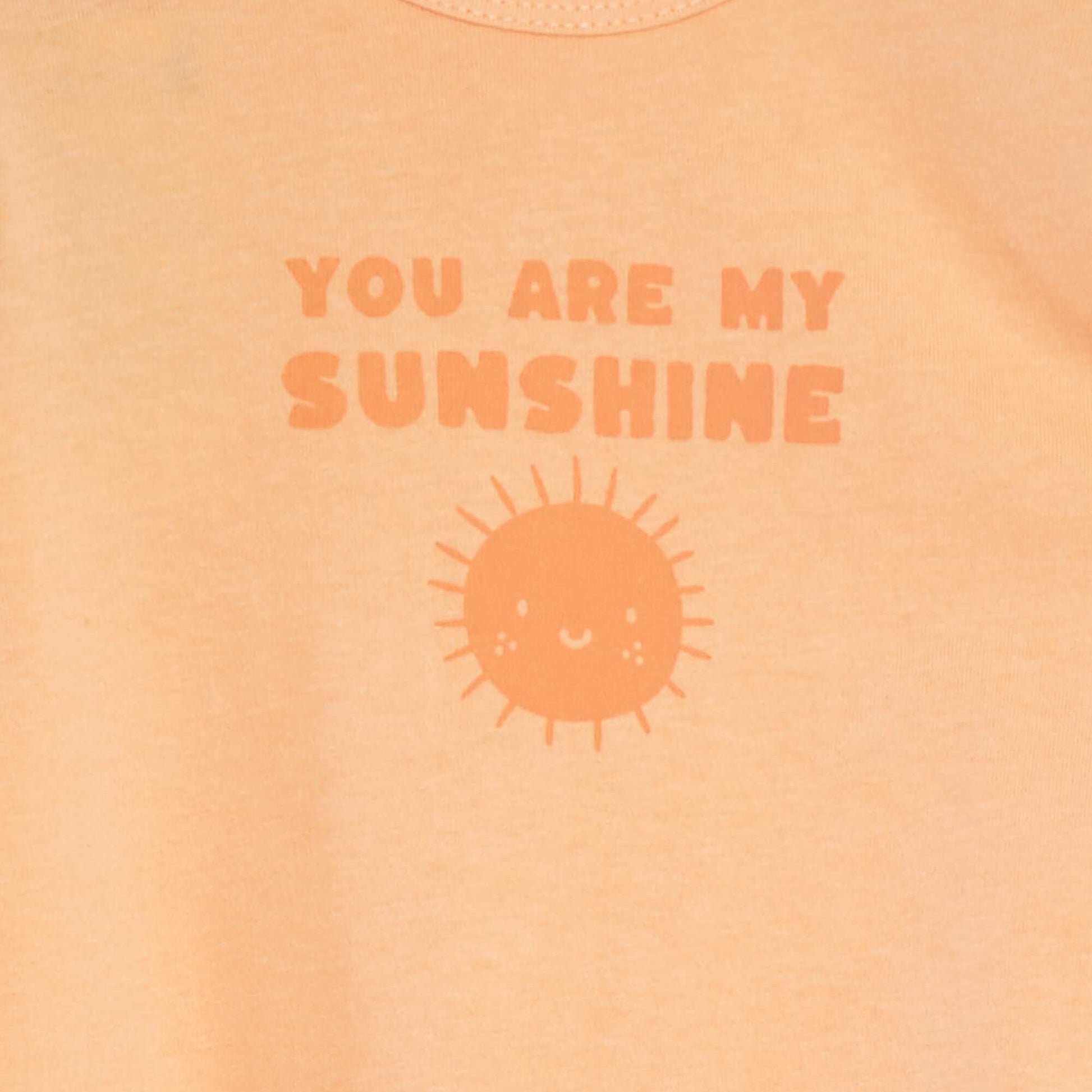 Pyjama dors bien léger avec pieds ORANGE