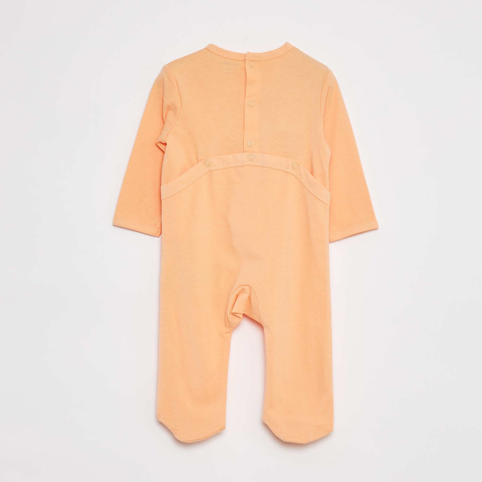Pyjama dors bien léger avec pieds ORANGE