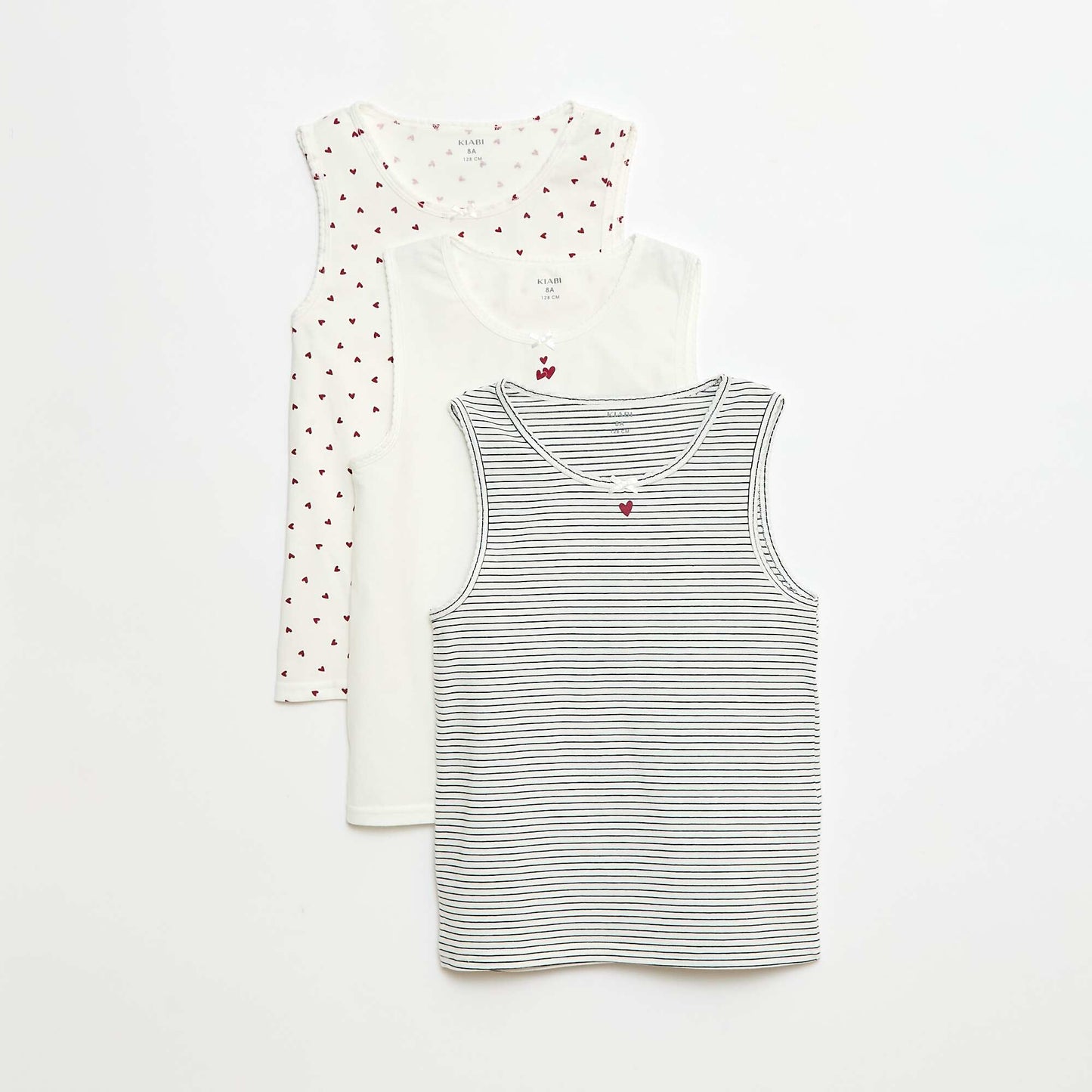 Lot de débardeurs à bretelles larges BLANC