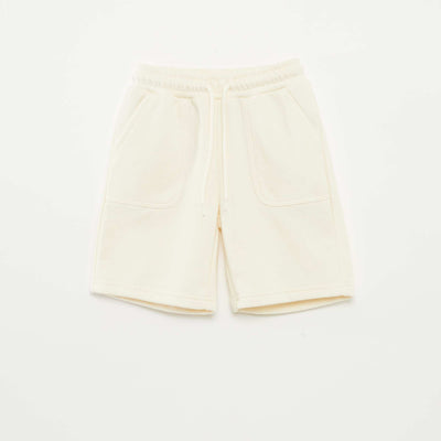 Short à grandes poches BLANC