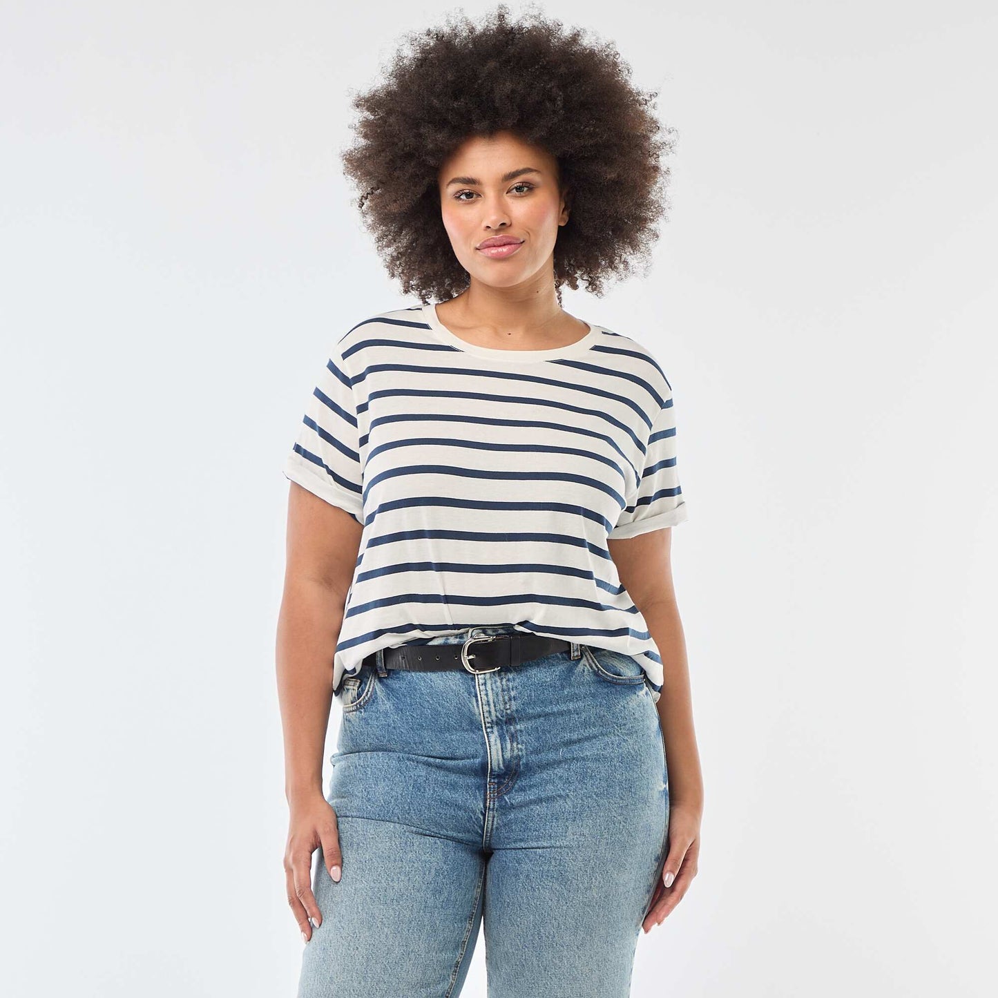 T-shirt à manches courtes avec imprimé BLANC
