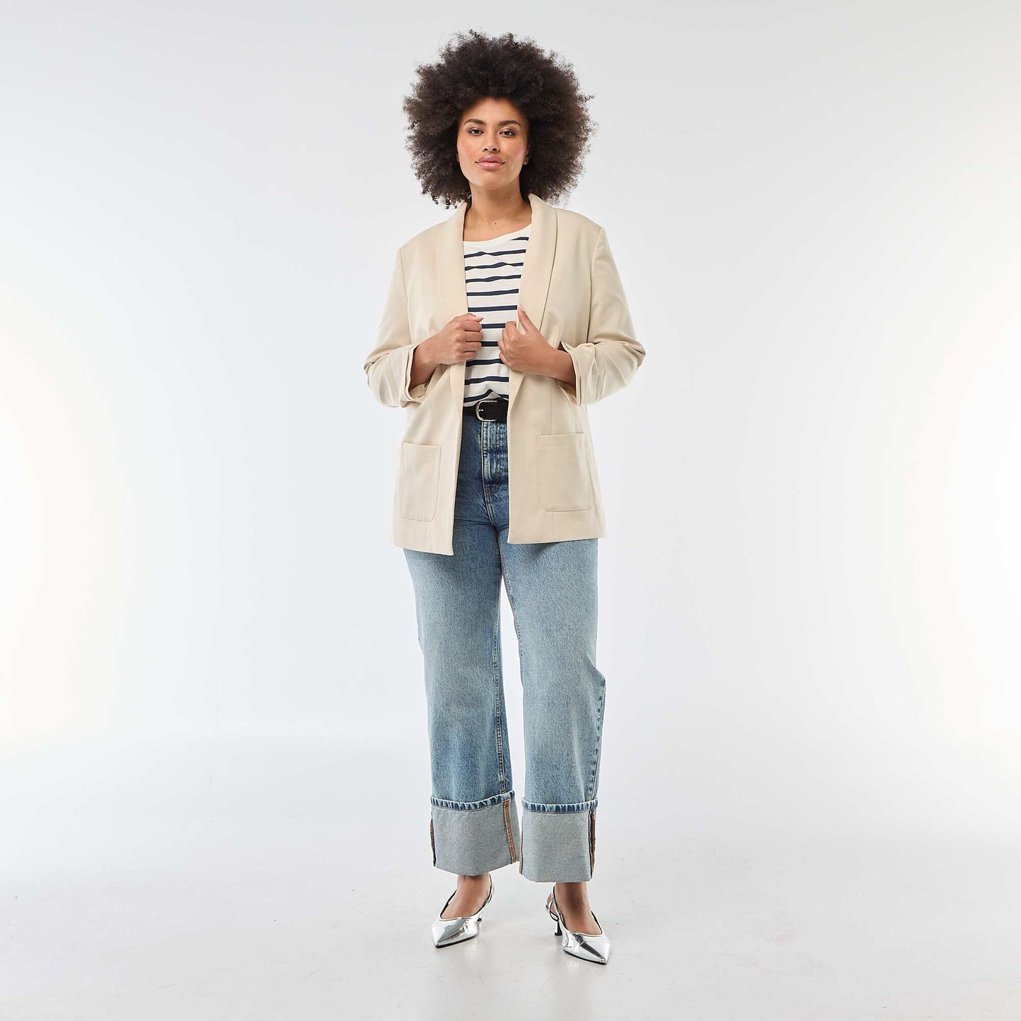 T-shirt à manches courtes avec imprimé BLANC