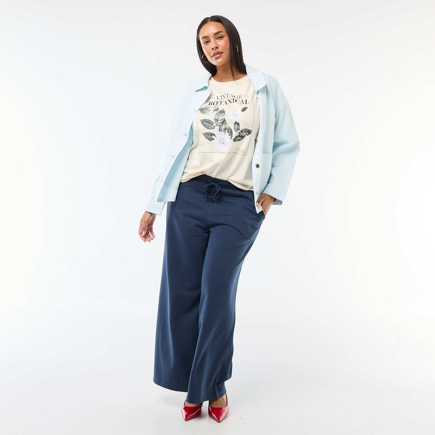 T-shirt à manches courtes avec imprimé BLANC