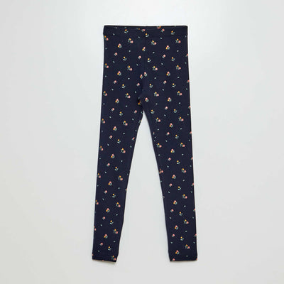 Legging long en jersey BLEU MARINE