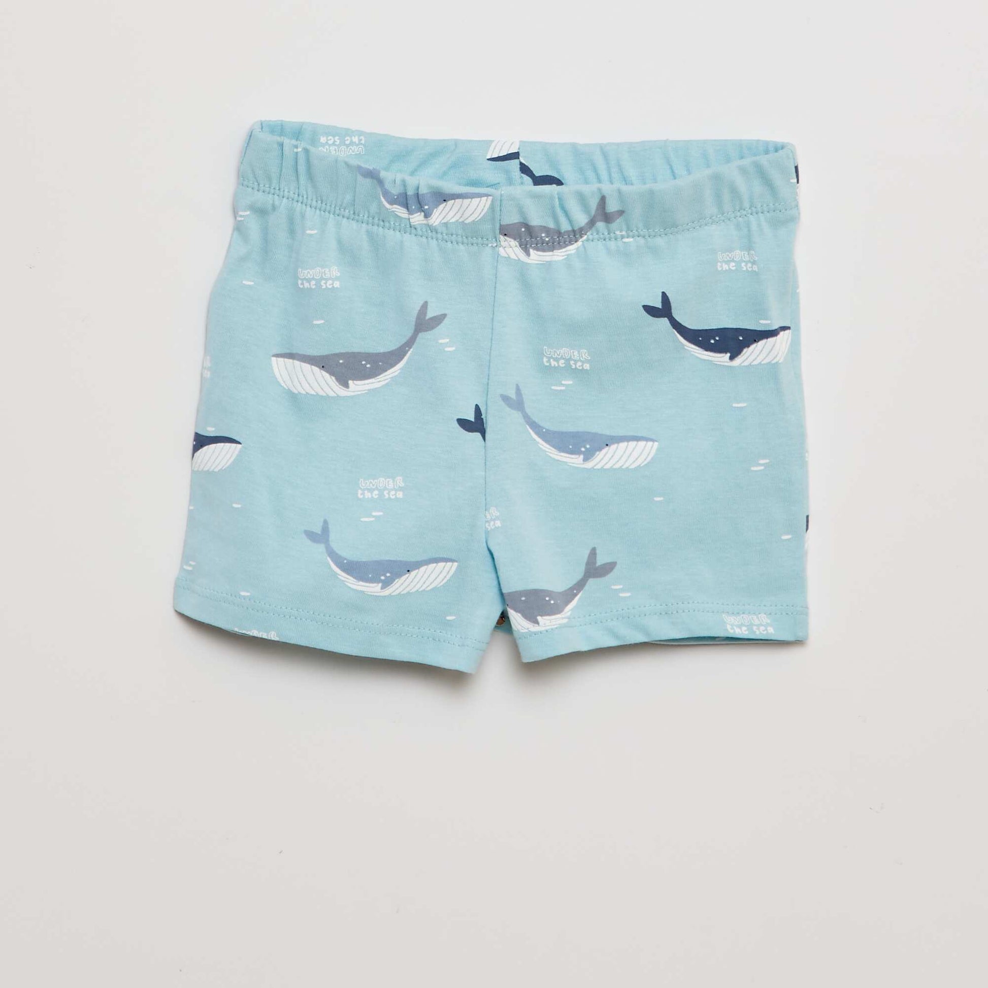 Pyjama court t-shirt + short - 2 pièces BLEU
