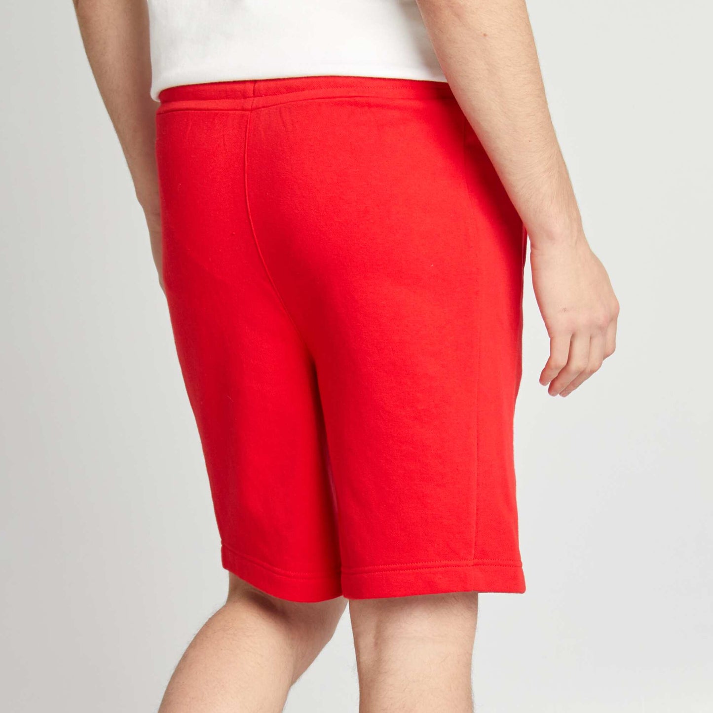 Short en molleton léger ROUGE