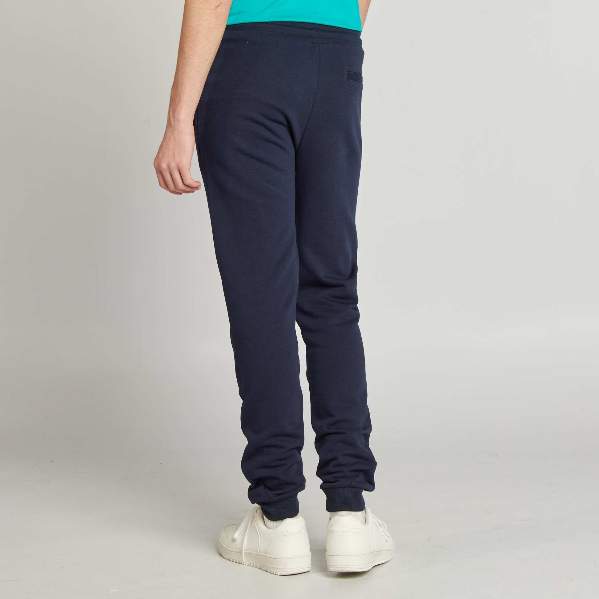 Jogging uni en molleton fin MARINE