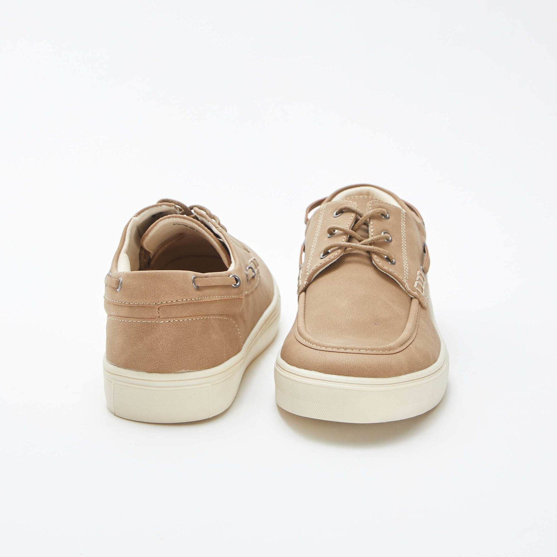 Chaussures bateau à lacets BEIGE