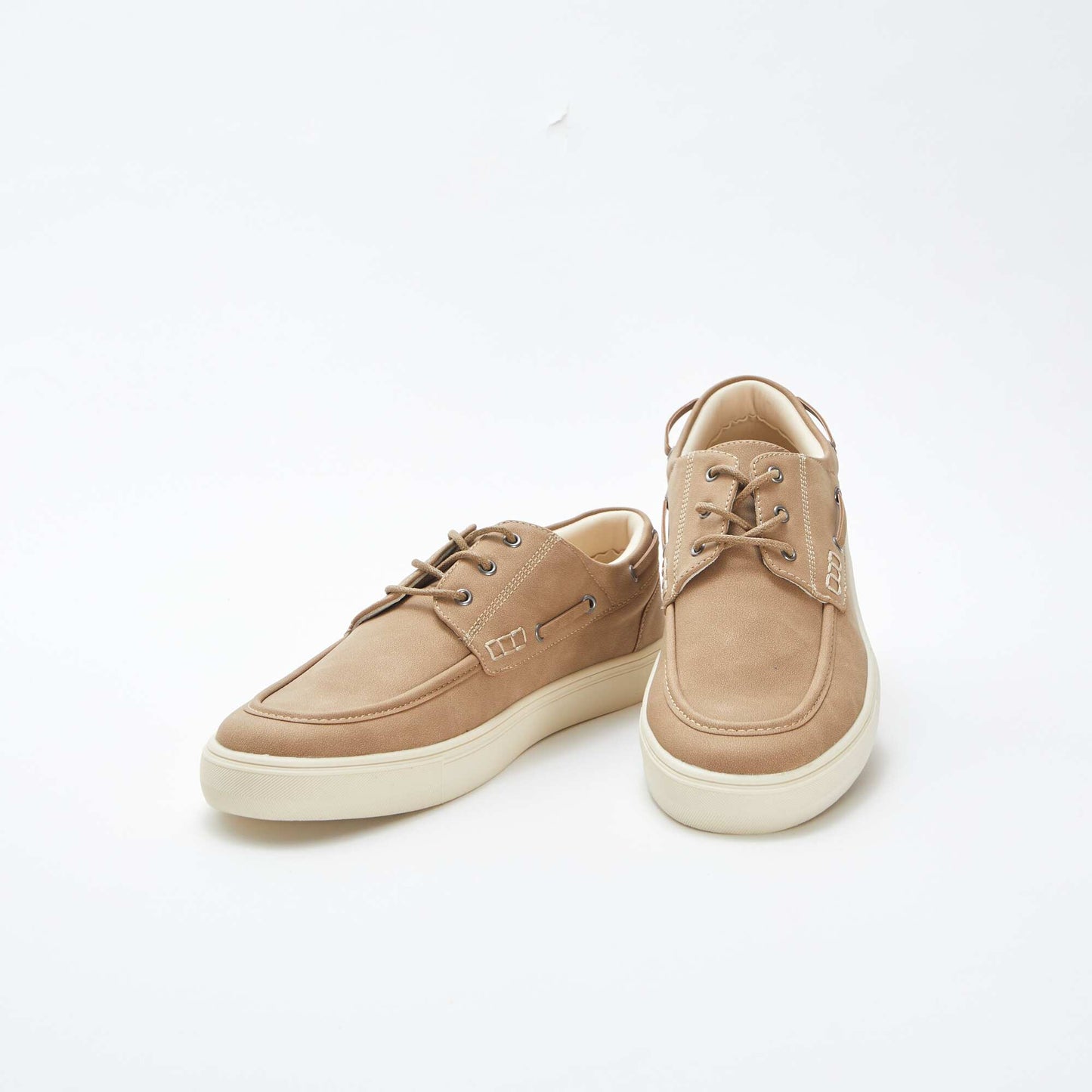 Chaussures bateau à lacets BEIGE