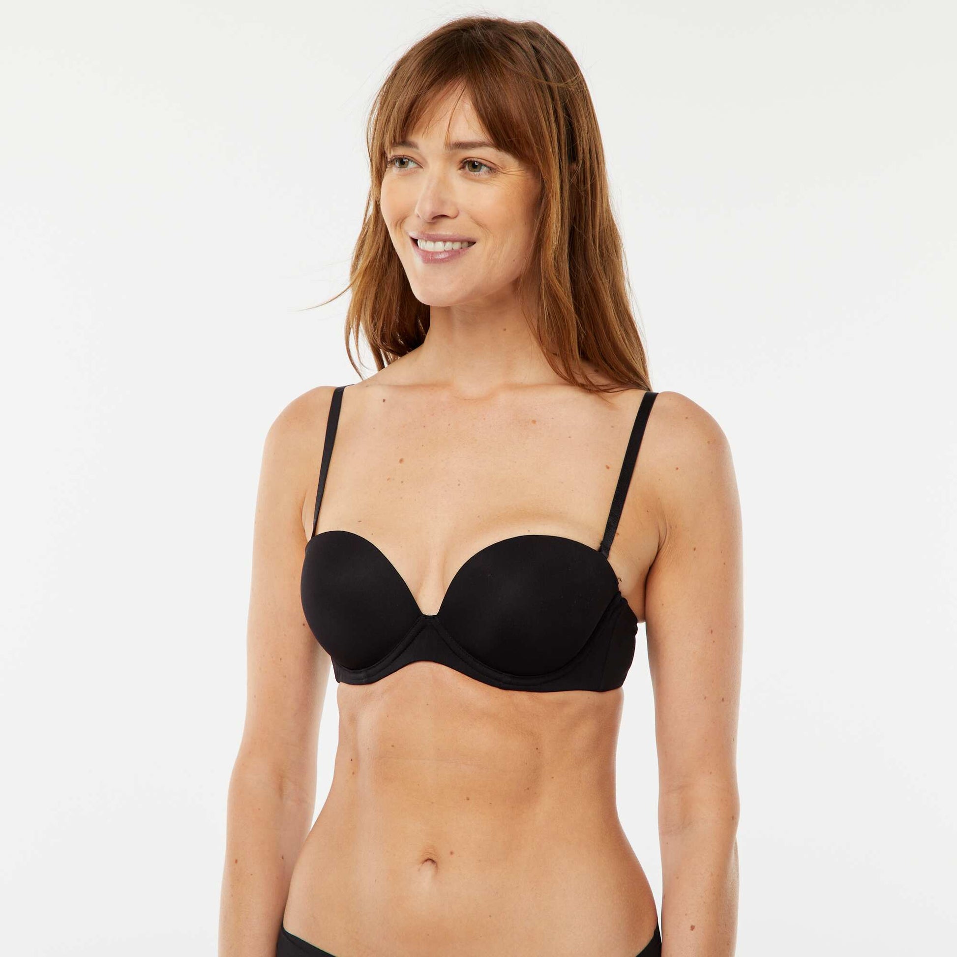 Soutien-gorge bandeau invisible NOIR